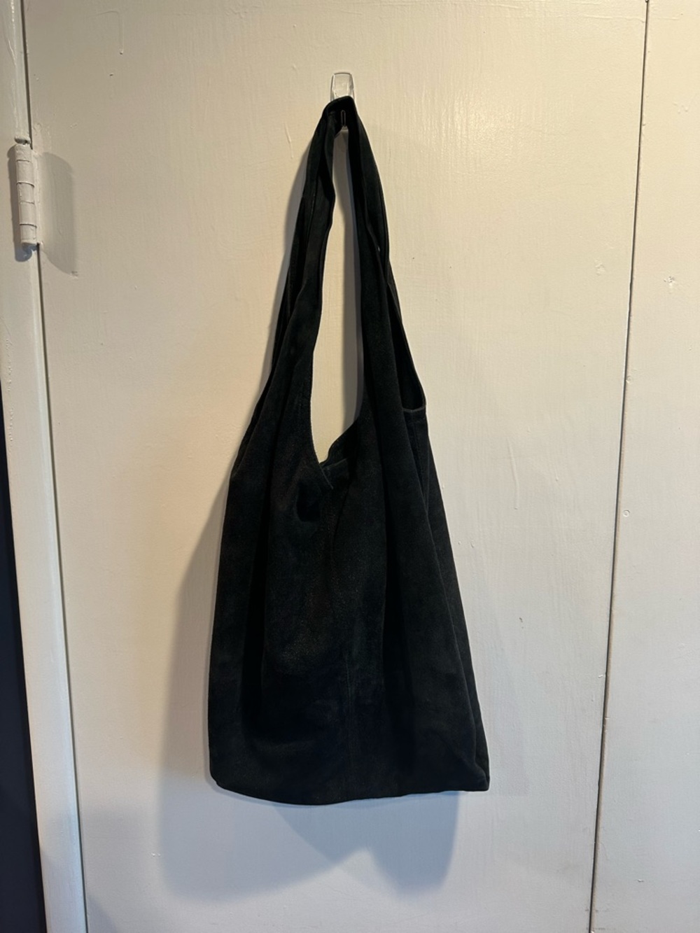 Velvet by Graham & Spencer Black Suede Shoulder Bag